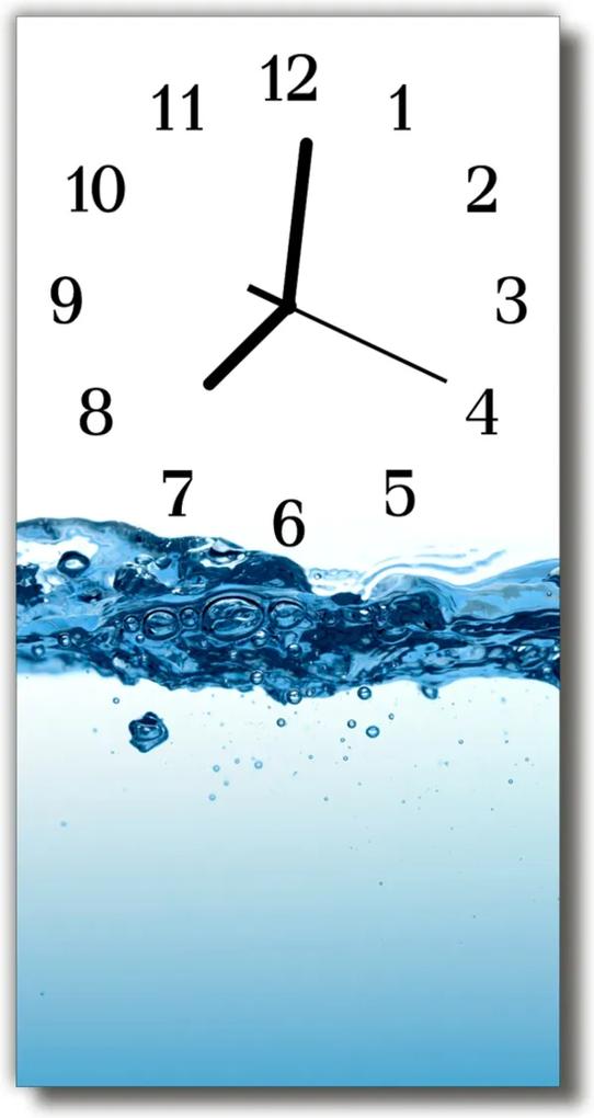 Sklenené hodiny vertikálne  Príroda Modrá voda