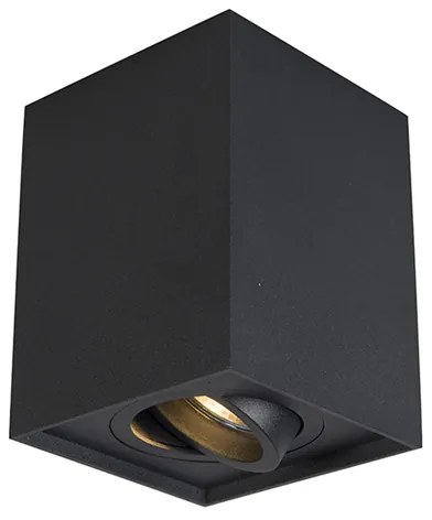 Inteligentný reflektor čierny nastaviteľný vrátane WiFi GU10 - Quadro Up