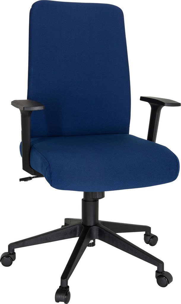 XXXLutz OTOČNÁ STOLIČKA, plochá tkanina, modrá, čierna MID.YOU - Online Only kancelárie - 001918033602