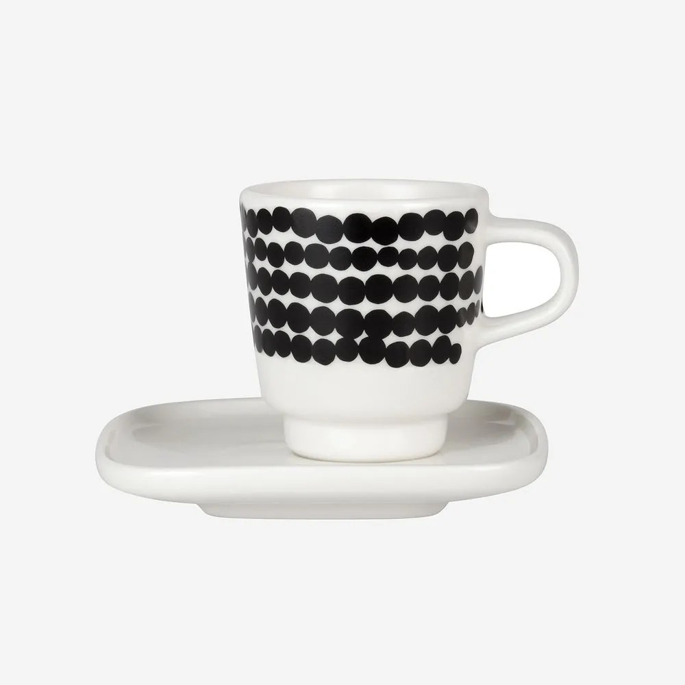 Marimekko Espresso šálka s tanierikom Oiva Siirtolapuutarha 50ml