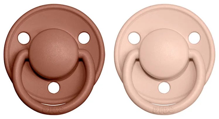 BIBS De Lux cumlíky, kaučuk 2ks - veľkosť 1 - Woodchuck Blush