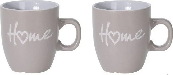 Šalky na kávu Home – béžové 2 × 150 ml
