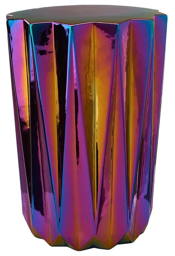 Stolička Oily Folds ∅ 32 × 45 cm