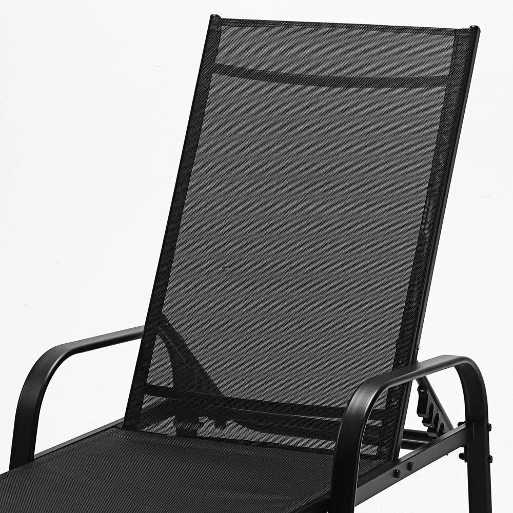 Polohovateľné relaxačné lehátko Avenberg MARGARITA čierna