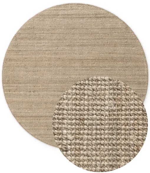 Koberec Hanse Home Bouclé Jaipur naturálny / sivý / hnedý kruh