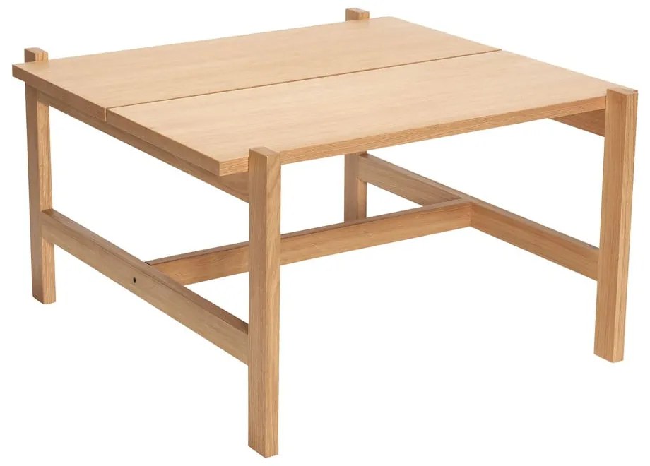 Konferenčný stolík s doskou v dubovom dekore v prírodnej farbe 80x80 cm Dash – Hübsch