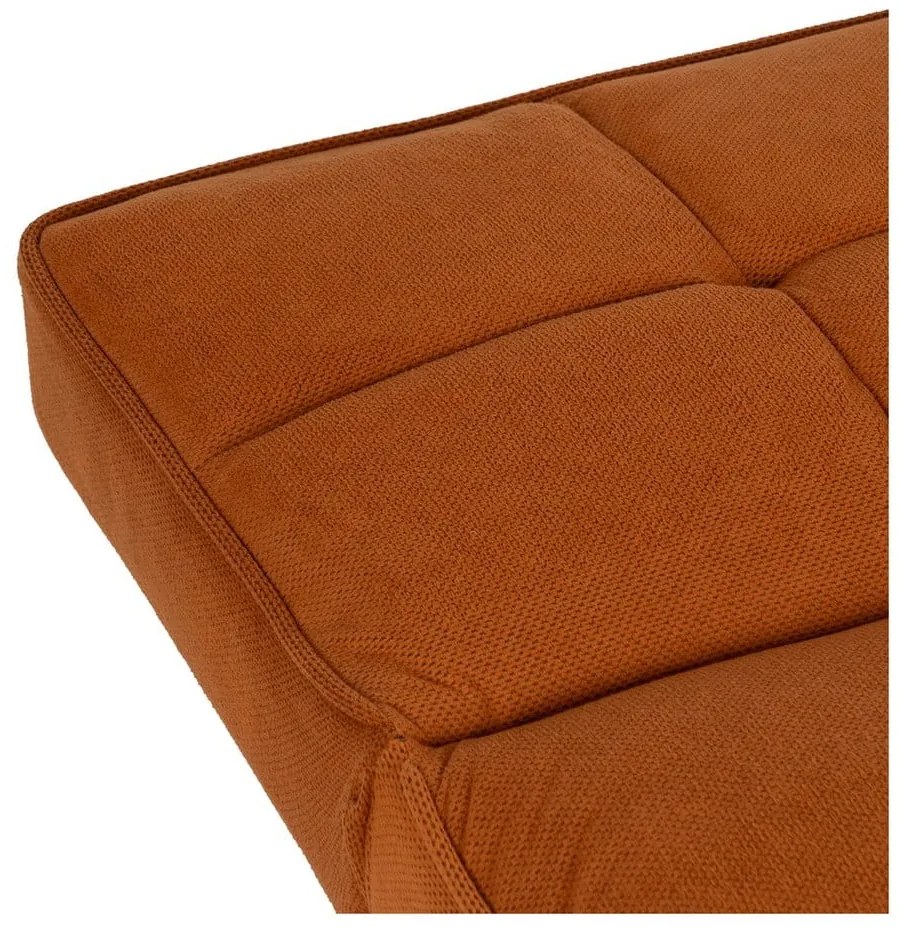 Ženilková rozkladacia pohovka v tehlovej farbe 175 cm – Ixia