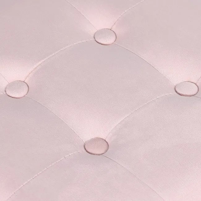 Skladacia taburetka L zamatová, ružová