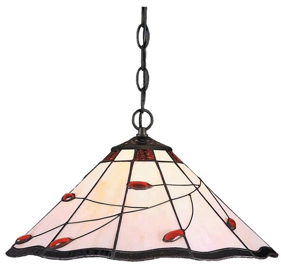 Prezent 172 - Luster na reťazi TIFFANY 2xE27/60W/230V