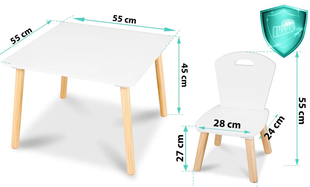 Detský stôl Ricokids s dvoma stoličkami RC-848