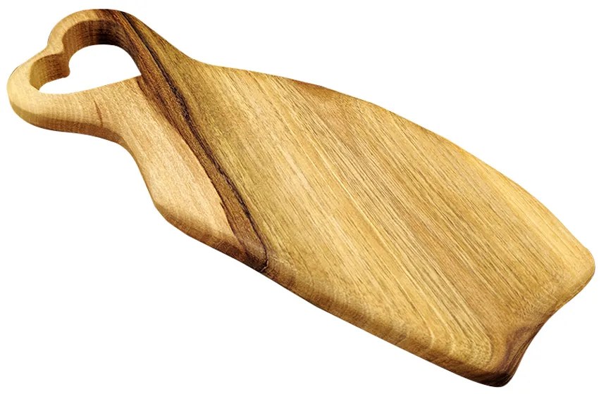 AMADEA Dřevěné prkénko srdce, masivní dřevo, 29 x 10,5 cm, český výrobek