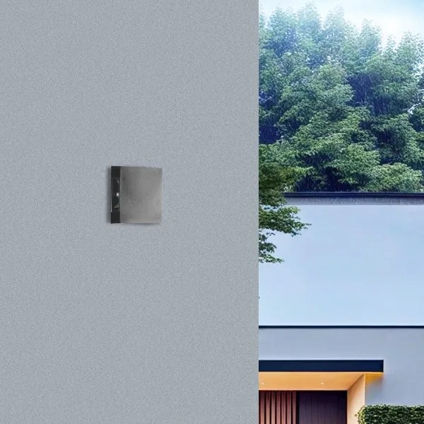 Brilagi - LED exteriérové nástenné svietidlo QUADRAY LED/4W/230V antracitové IP65