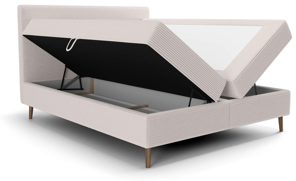 Jednolôžková posteľ 120 cm Napoli Bonell (biela) (s roštom, s úl. priestorom). Vlastná spoľahlivá doprava až k Vám domov. 1082437