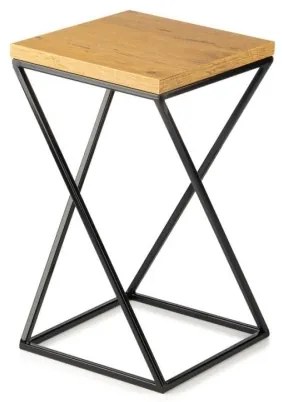 Stojan na kvety LOFT 40x24 cm čierna/hnedá