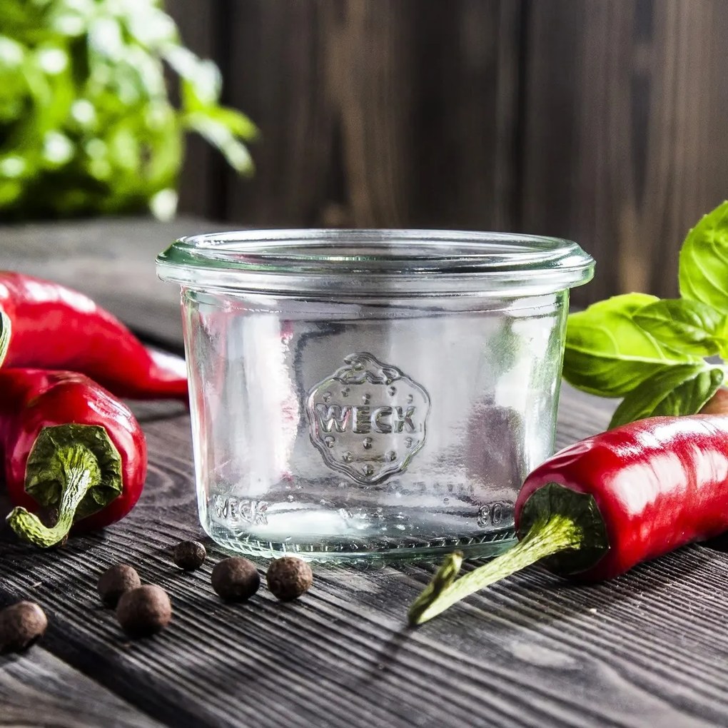 Weck 12-dielna sada zaváracích pohárov Mini-Sturz 80 ml s příslušenstvím, pr. 60 mm