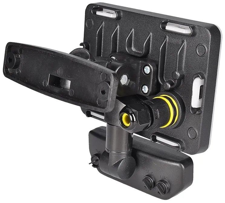 SOLIGHT LED reflektor Quick so sensorom, 10W, 850lm, 4000K, IP65, čierny
