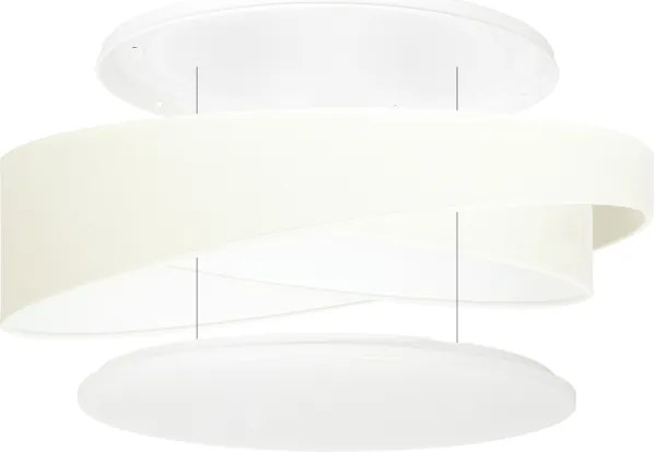 BRILAGI - LED stmievateľné svietidlo VELVET TWIST LED/36W/230V CCT pr. 65 cm WT béžová + diaľkové ovládanie
