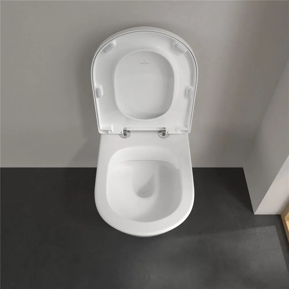 VILLEROY & BOCH Subway 2.0 Comfort WC sedátko s poklopom, s funkciou QuickRelease a Softclosing, biela alpská, 9M86S101