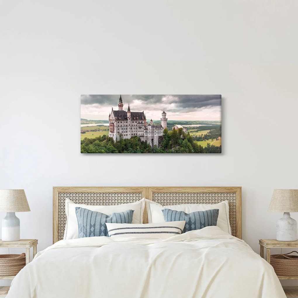 Obraz - Zámok na skalách (120x50 cm)