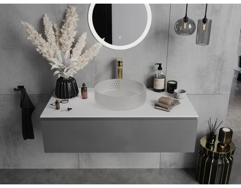 Mexen Aura, sklenené umývadlo na dosku 39 x 39 cm, matné sklo, 24013930