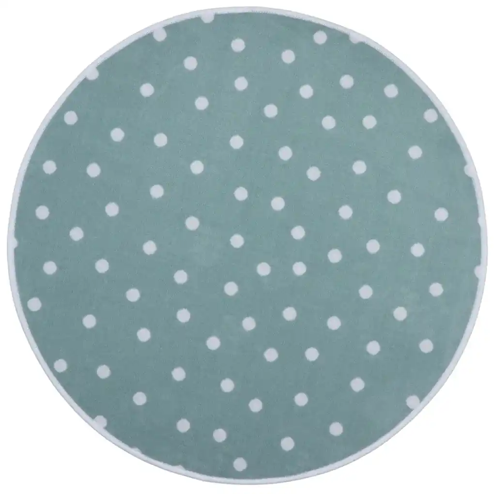 Vopi koberce Kusový detský koberec Puntík mint kruh - 400x400 (priemer)  kruh cm | BIANO
