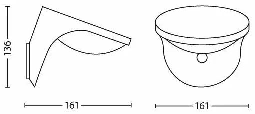 Philips 17808/87/16-LED Solárne svietidlo so senzorom MYGARDEN DUSK 1xLED/1W/3,7V
