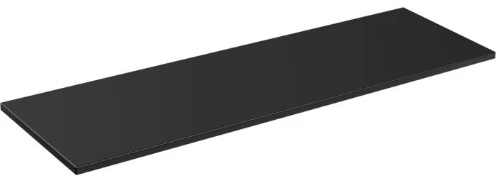 Koupelnová sestava SantaFe s deskou, umyvadly, zrcadlem a skříňkami 140 cm černá