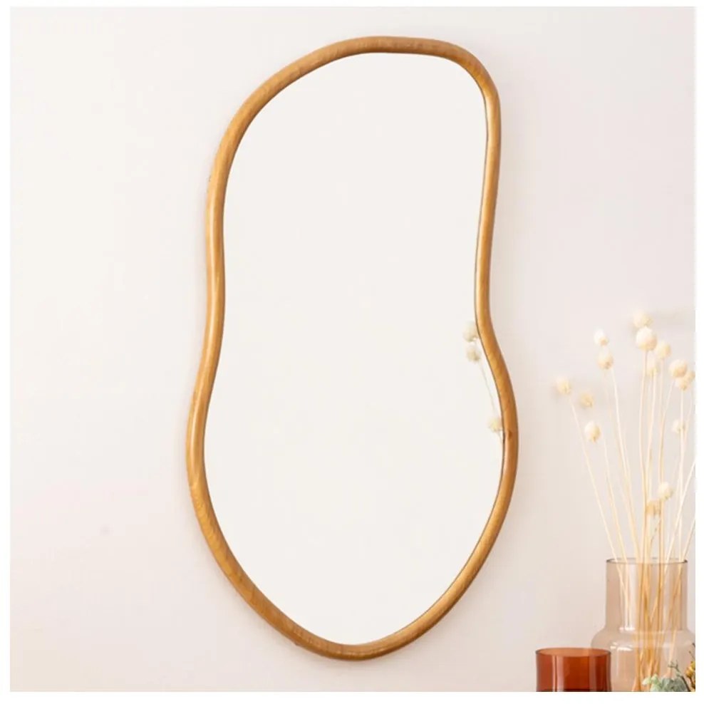 Atmosphera - Nástenné zrkadlo LIVIA 75x45 cm pavlonie