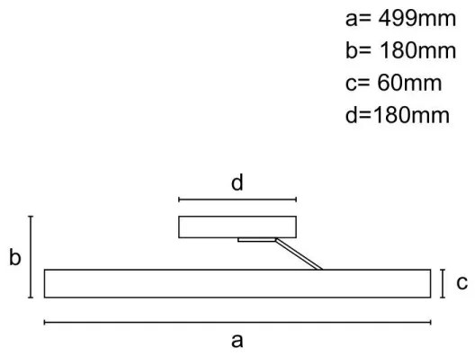 LED Stmievateľný prisadený luster LED/86W/230V 3000-6500K čierna + diaľkové ovládanie