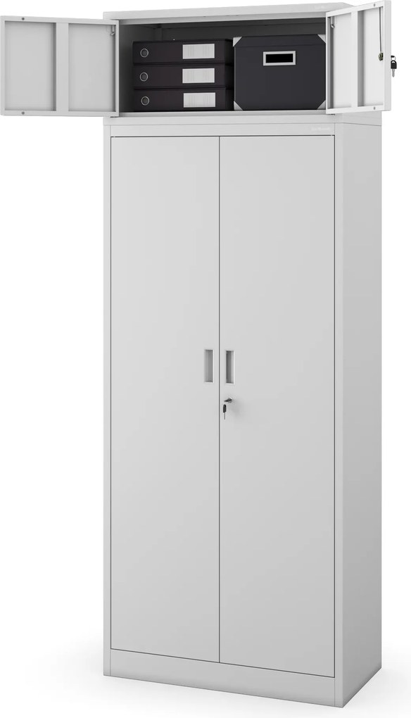 Nadstavec na skriňu sivá, 800x380x400 mm: EWA