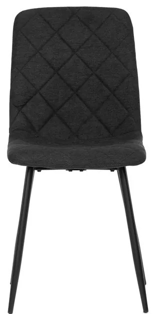 BONTEC Jedálenská stolička, čierna, látka, CT-283 BK2 Farba: Šedá