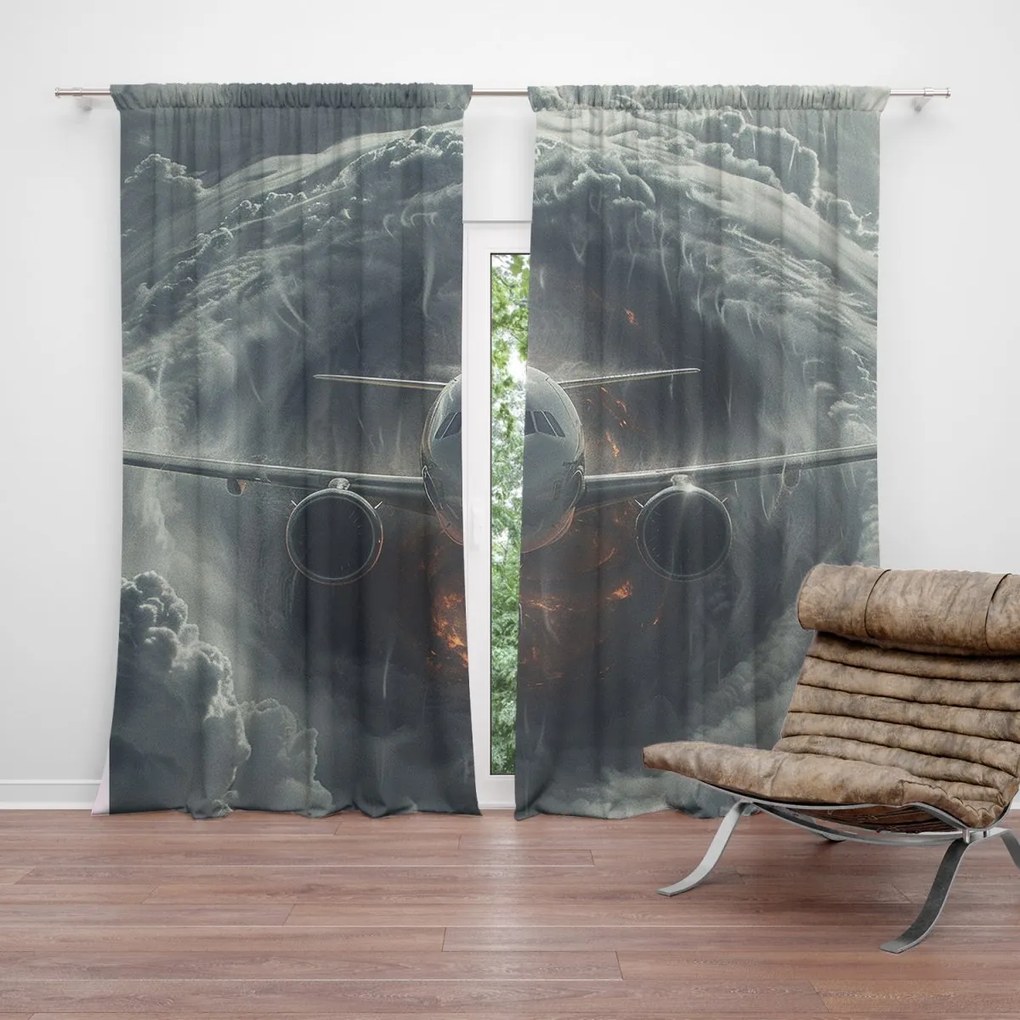 Sablio Záves Lietadlo v búrke: 2ks 140x250cm