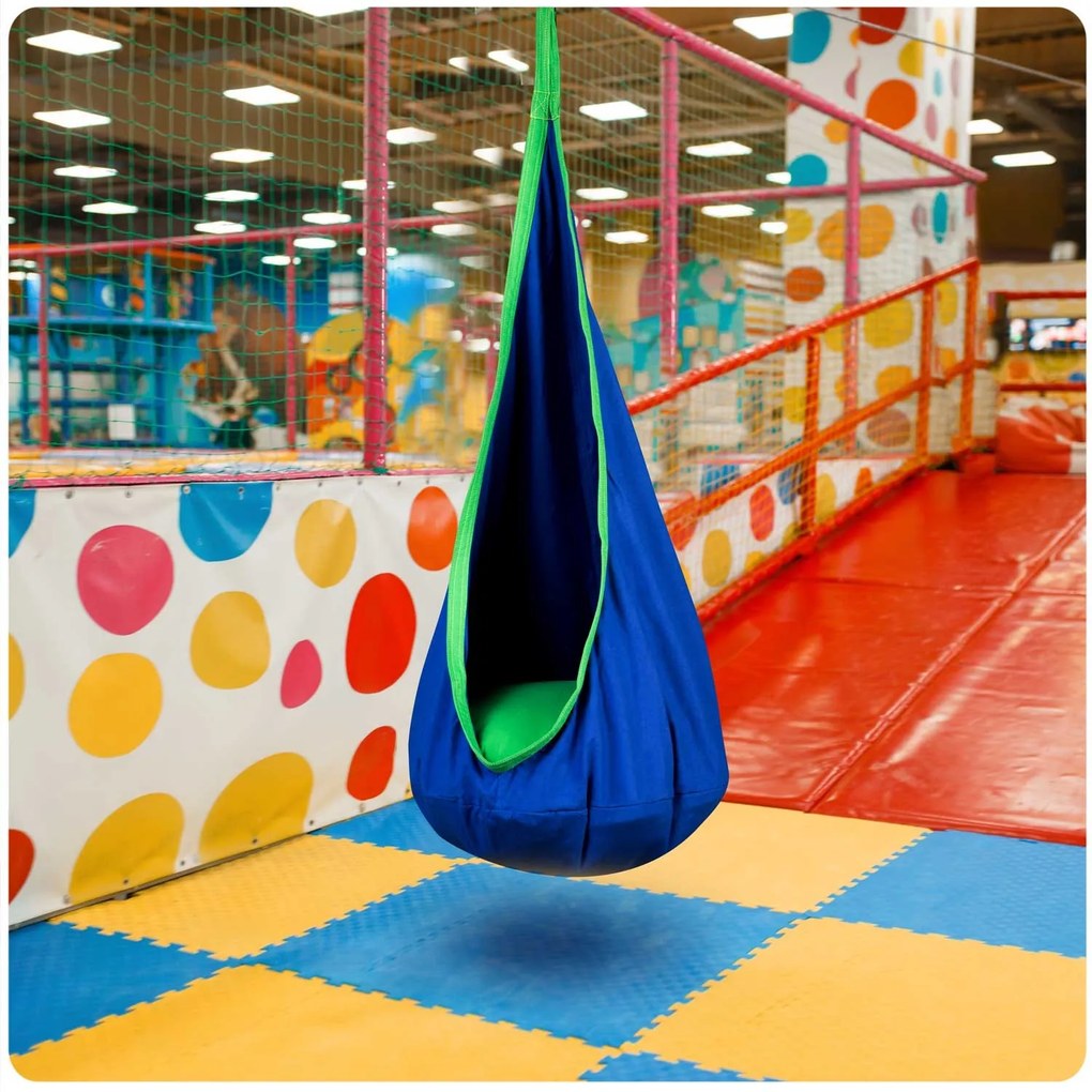 Závesné kreslo Neo-Sport cocoon modré