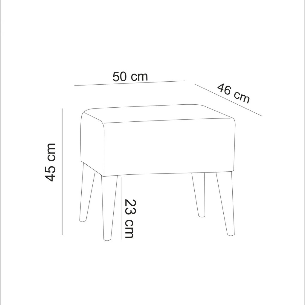 Stolička Zeni Pouf Grey