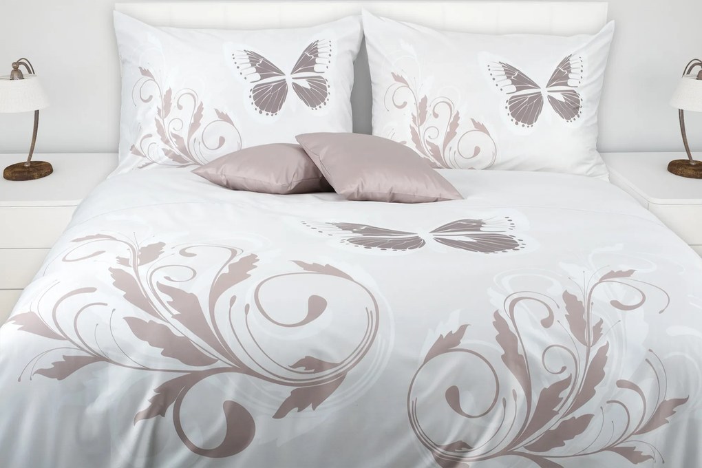 Glamonde Motýlie obliečky Mariposa  2×70x90 cm 200x200 cm na zips