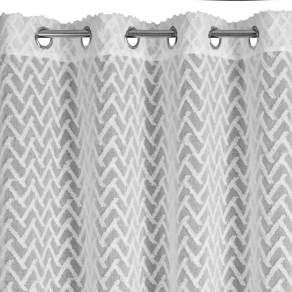 ZÁCLONA NA KRÚŽKOCH MELI1 140X250 CM BIELA