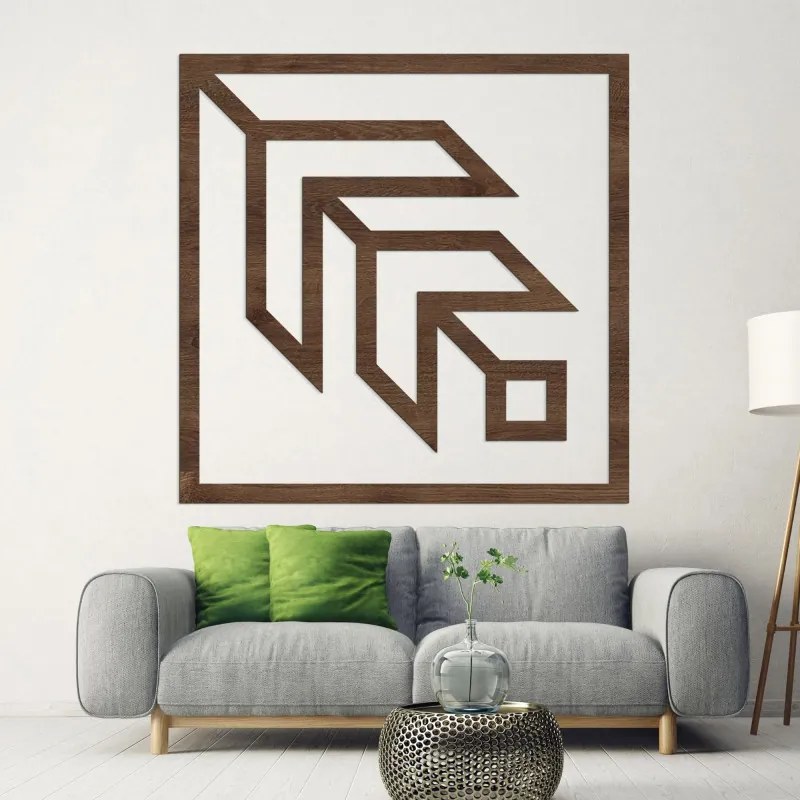 Nástenná geometrická dekorácia štvorec | SENTOP HDF0397-C
