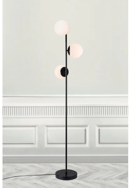 Nordlux - Stojacia lampa LILLY 3xE14/25W/230V čierna