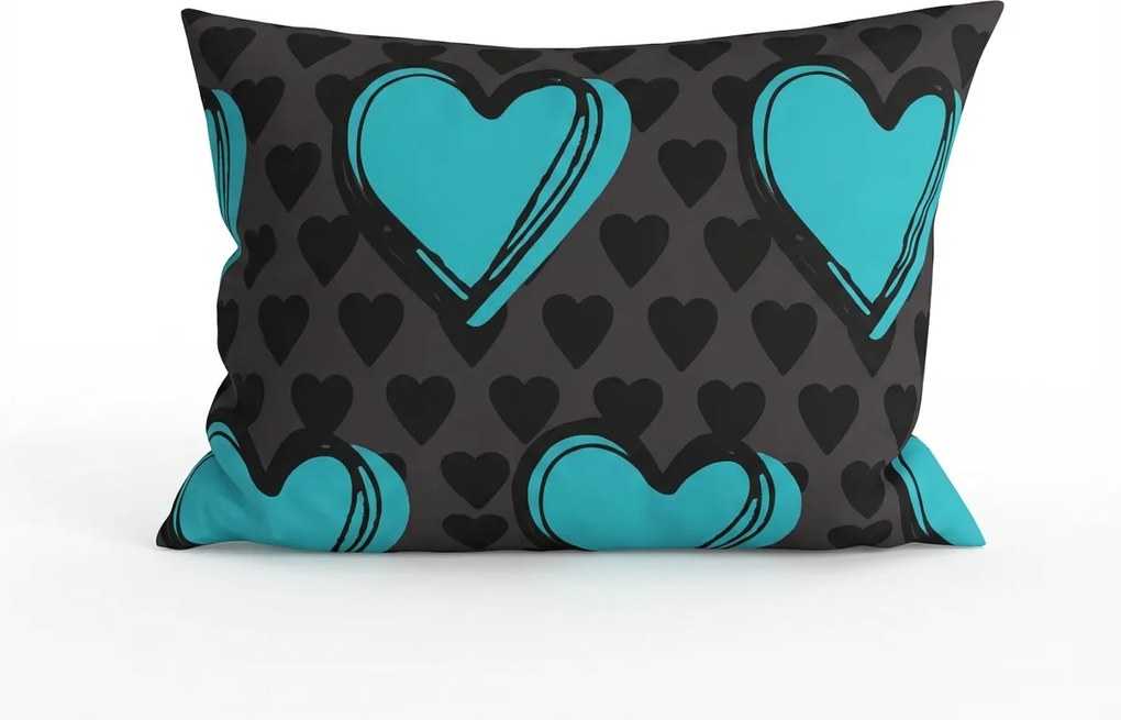 Obliečka na vankúš z mikrovlákna KASUGA 50x70 cm, tyrkysová