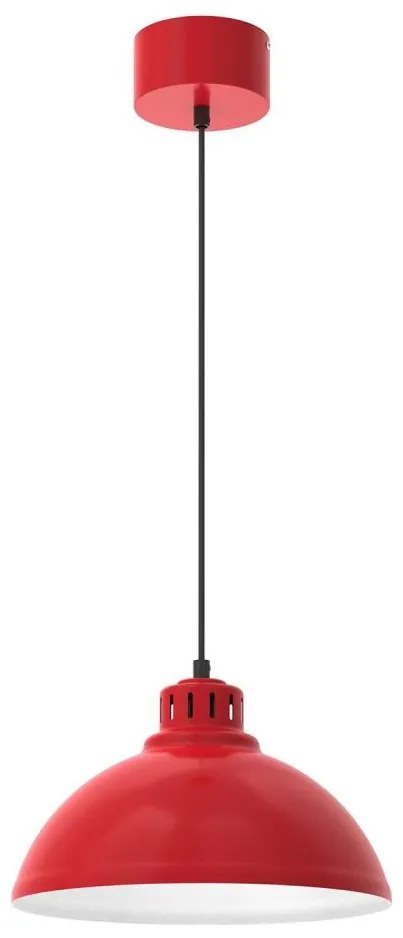 Luster na lanku SVEN 1xE27/15W/230V červená