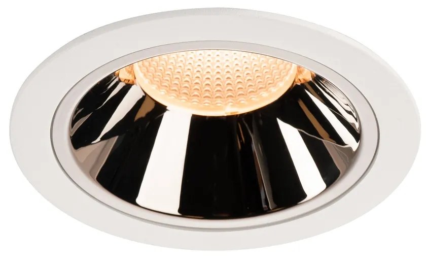 Stropné svietidlo SLV NUMINOS® DL XL vnitřní LED zápustné stropné svietidlo biela/chrom 2700 K 55° 1004005