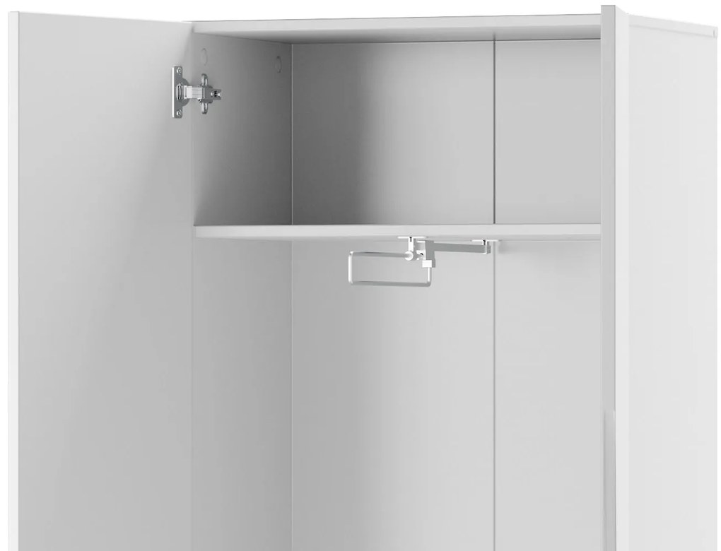 Predsieňová skriňa Lucca 08 60 cm so zrkadlom biela