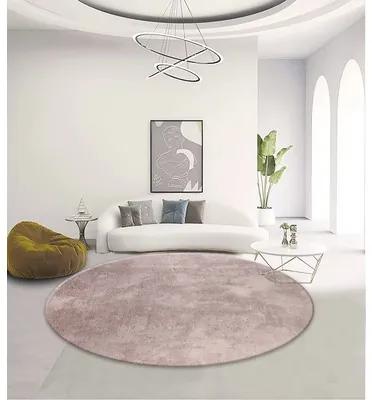 Dekoratívny koberec Shaggy Wellness Ø 160 cm ružový okrúhly