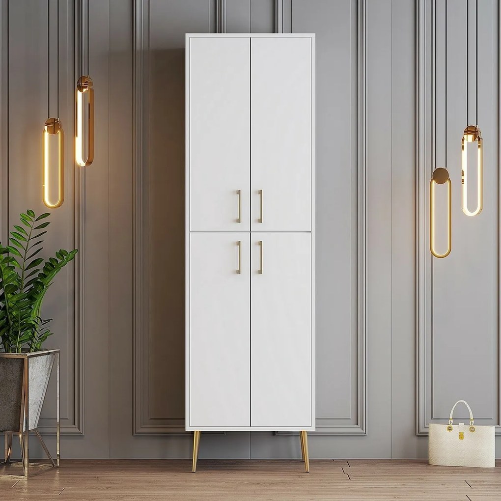 Skriňa Berlin White and Gold
