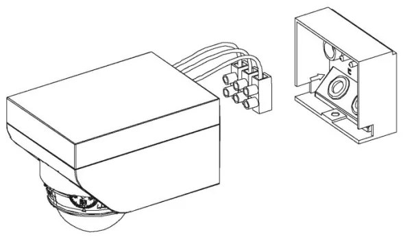 Eglo 97466 - Vonkajší pohybový senzor DETECT ME 4 12 m biely IP44