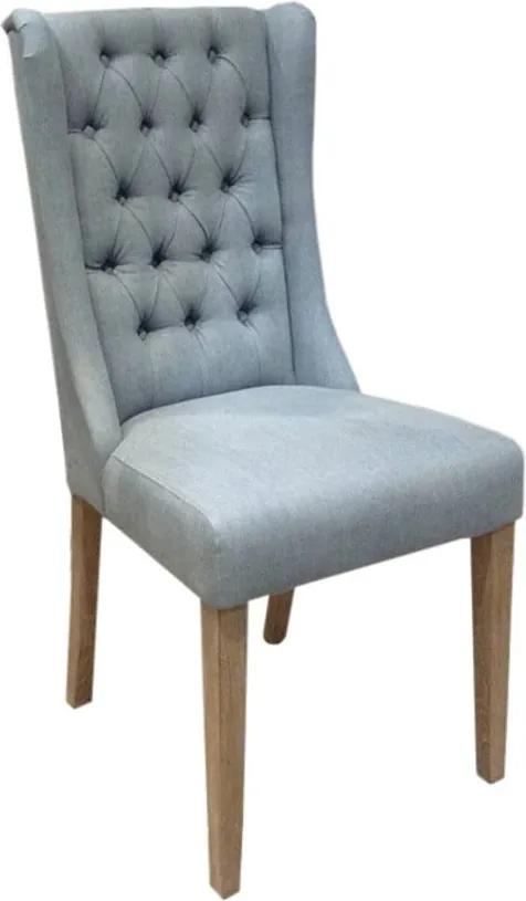 Svetlomodrá stolička s bavlneným poťahom Miloo Home Andover