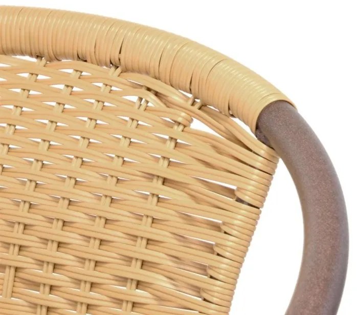 Garthen 35058 Záhradná bistro stolička - stohovateľná, béžová