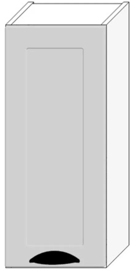 Kuchynská skrinka Adele W30 Pl Šedá Mat/Biely