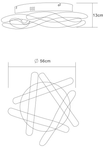 GLOBO 67833-60 - LED Stropné svietidlo NABRO 5xLED/12W/230V