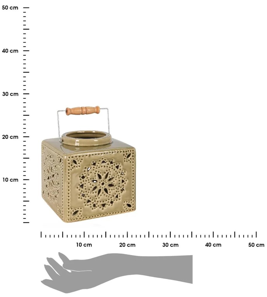 LAMPÁŠ KIM1 16X16,5 CM OLIVOVÁ